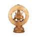 Ayyapan With Arch Sitting On Base Murti - 8 x 5.5 Inches | Panchaloha Idol / Iyyappan Statue For Pooja - Panchaloha Murties