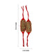 Ghungroo Netted - 10 x 3 Inches | 5 Line Ghunghroo/ Brass Dance Salangai For Bharatanatyam Performance - Dance Accessories