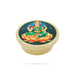 Lakshmi Murti Design Kumkum Box - 0.5 x 2 Inches | Brass Kumkum Bharani/ Antique Polish Sindoor Pot For Women - Sindoor Box