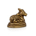 Nandi Statue With Base - 2 X 2 Inches | Antique Brass Idol/ Nandhi Statue For Shiva Worship And Pooja - Brass Murties