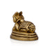 Nandi Statue With Base - 2 X 2 Inches | Antique Brass Idol/ Nandhi Statue For Shiva Worship And Pooja - Brass Murties