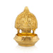 Shanku Chakra Namam Deepam - 5.5 x 4 Inches | Brass Lamp/ Kuber Kamakshi Deepam/ Kamatchi Vilakku for Pooja - Deity Lamps