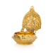 Shanku Chakra Namam Deepam - 5.5 x 4 Inches | Brass Lamp/ Kuber Kamakshi Deepam/ Kamatchi Vilakku for Pooja - Deity Lamps