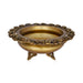 Flower Pot With Leg - 7 x 15 Inches | Brass Urli/ Flower With Diya Design Uruli for Living Room/ 8.140 Kgs Approx - Uruli & Flower Pot