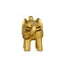 Elephant Statue - 1 x 1.75 Inches | Elephant Figurine/ Antique Brass Idol for Home Decor/ 40 Gms Approx - Table Stand Accessories