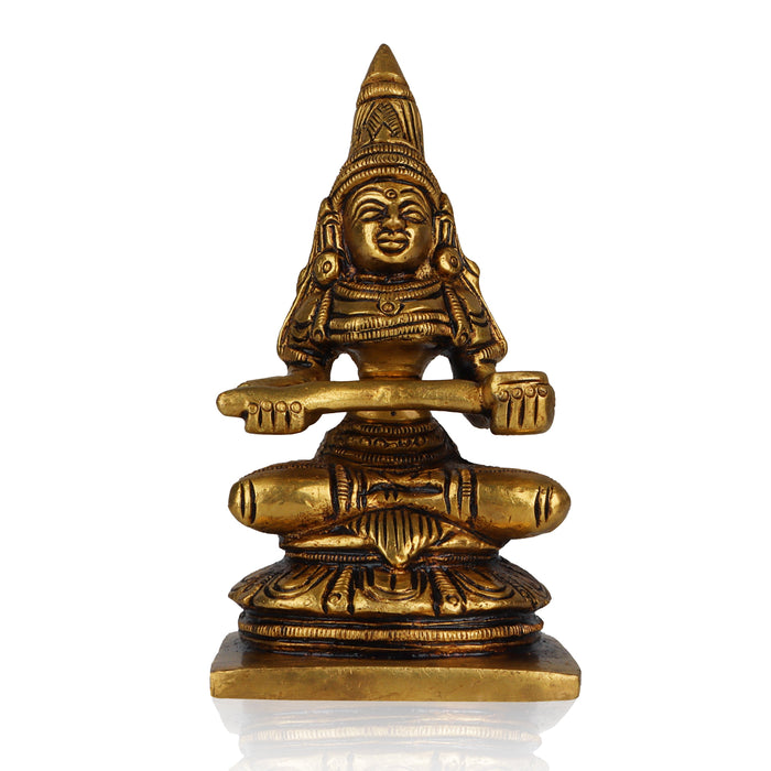 Annapuran Devi Murti - 4 x 2 Inches | Brass Idol/ Annapoorani Statue/ Annapurna Idol for Pooja