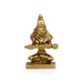 Annapurna Devi Sitting On Base - 2 X 1 Inches | Antique Brass Idol/ Annapoorani Statue For Pooja & Home Decor - Brass Murties