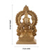 Ganesh Murti With Arch - 5.5 x 3 Inches | Antique Brass Idol/ Ganpati Murti for Pooja/ 760 Gms Approx - Brass Murties