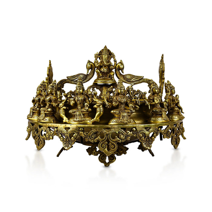 Brass Flower Pot With Leg | Antique Brass Plant Stand | Brass Planter on Stand