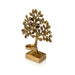 Tree With Candle Holder With Square Base - 8 x 6 Inches | Antique Brass Statue/ Brass Tree for Home Decor - Candles