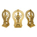 Tirupati Balaji with Arch Sridevi Bhudevi Murti - 22 x 16 Inches | Antique Brass Idol/ Balaji Idol for Pooja - Brass Murties