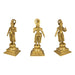 Tirupati Balaji with Arch Sridevi Bhudevi Murti - 22 x 16 Inches | Antique Brass Idol/ Balaji Idol for Pooja - Brass Murties