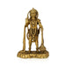 Anjaneya Standing On Base Murti - 18 x 11 Inches | Antique Brass Statue / Hanuman Idol For Pooja - Brass Murties
