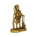 Anjaneya Standing On Base Murti - 18 x 11 Inches | Antique Brass Statue / Hanuman Idol For Pooja - Brass Murties