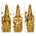 Tirupati Balaji Standing on Base Murti - 30 x 13 Inches | Antique Brass Idol / Perumal Statue For Home & Pooja - Brass Murties