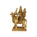 Pradosha Sivan Sitting on Cow Base Murti - 30 x 13 Inches | Antique Brass Statue / Shivan Idol For Pooja - Brass Murties