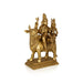 Pradosha Sivan Sitting on Cow Base Murti - 30 x 13 Inches | Antique Brass Statue / Shivan Idol For Pooja - Brass Murties