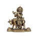 Krishna Murti With Cow - 4.5 x 4 Inches | Antique Brass Idol/ Standing Krishna Idol for Pooja/ 575 Gms Approx - Brass Murties
