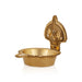 Shanku Chakra Namam Deepam - 2.25 x 2.25 Inches | Brass Lamp/ Brass Deepam/ Shanku Chakra Namam Diya for Pooja - Deity Lamps