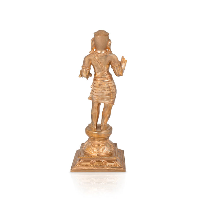Manikkavacakar Murti - 10 x 4 Inches | panchaloha Idol / manickavasagar Statue for Pooja Room - Panchaloha Murties