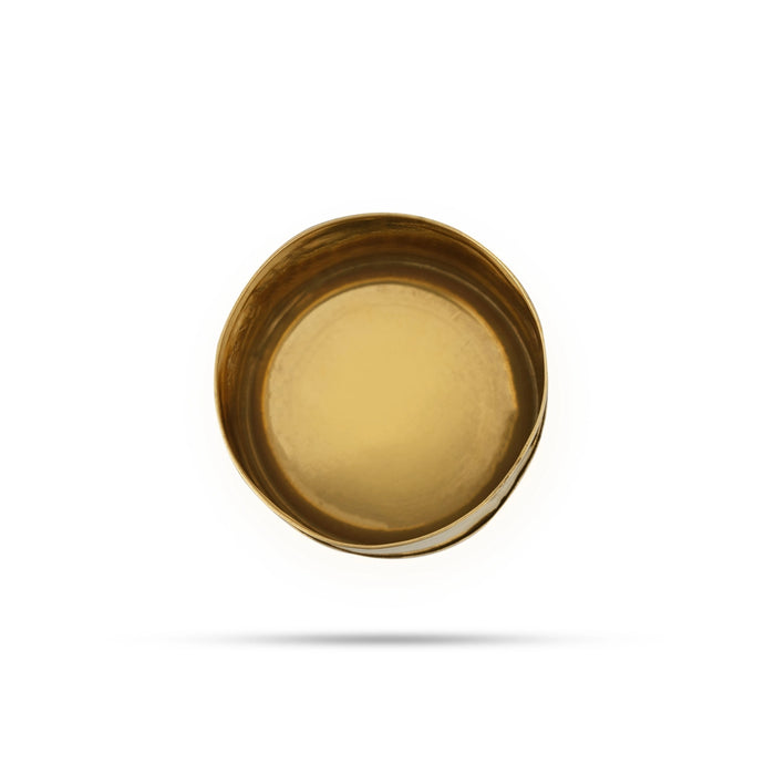 Brass Padi - 2 x 2.5 Inches | Uzhakku/ Measuring Vessel for Grains - Para