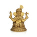 Pagadi Ganesh Sitting On base Murti - 11.5 x 7 Inches |Antique Brass Idol/ Vinayagar Statue Decor For Home & Pooja - Brass Murties