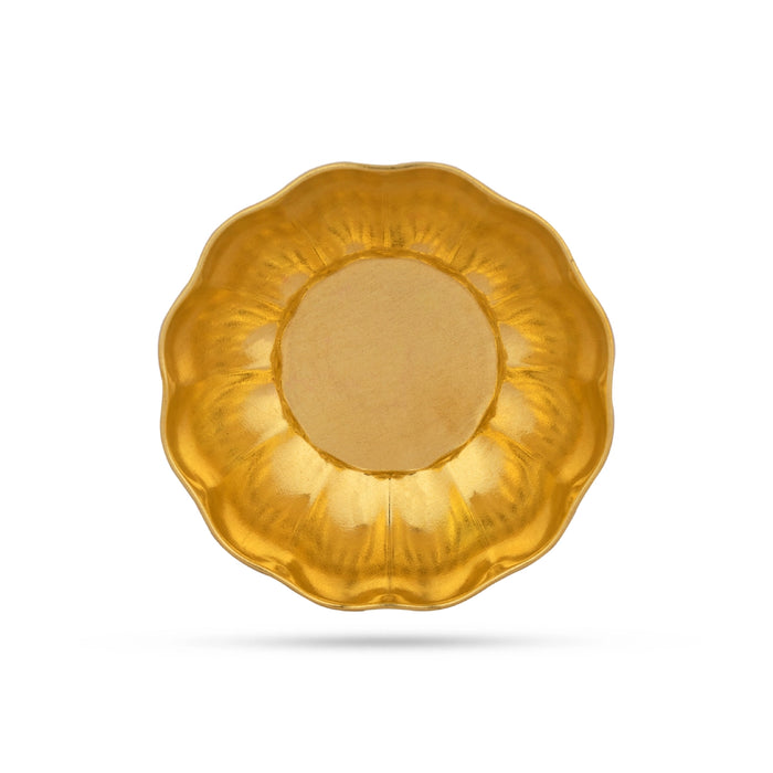 Brass Bowl - 1 x 3 Inches | Sheesh Mahal Cup / Brass Bowl / Brass Cup for Home & Pooja - Bowls