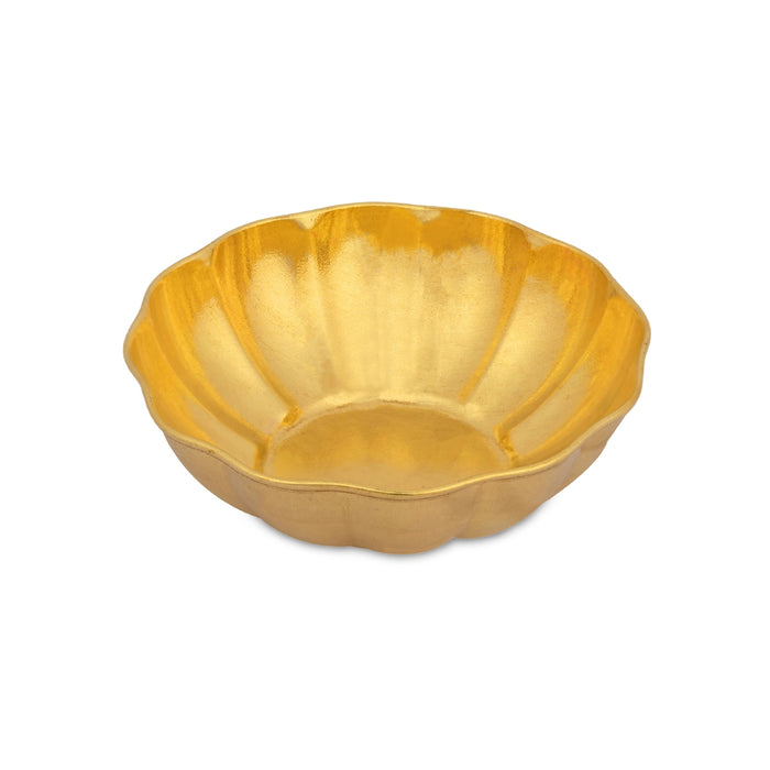 Brass Bowl - 1.5 x 4 Inches | Sheesh Mahal Cup / Brass Bowl / Brass Cup for Home & Pooja