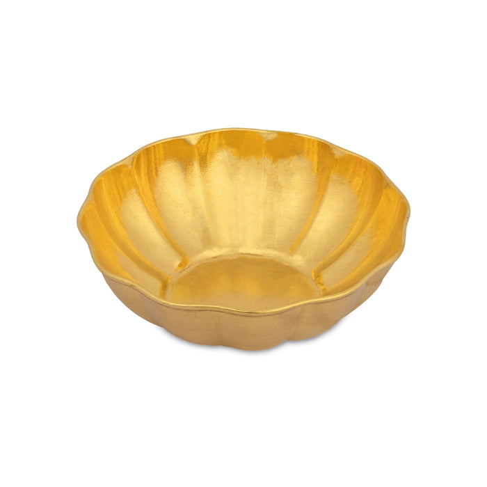 Brass Bowl - 1.75 x 4.5 Inches | Sheesh Mahal Cup/ Brass kinnam for Pooja