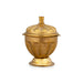 Kumkum Box - 2 x 1.5 Inches | Brass Kumkum Bharani/ Rinku Design Sindoor Pot for Home/ 20 Gms Approx - Sindoor Box