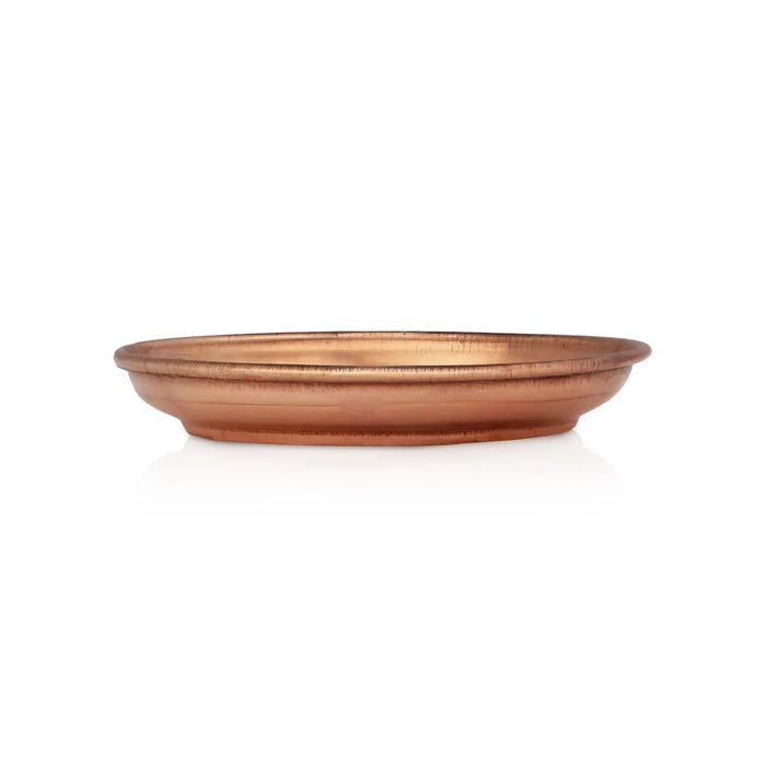 Copper Plate - 0.25 X 2.75 Inches | Small Copper Plate / Pooja Thali For Temple & Home Rituals