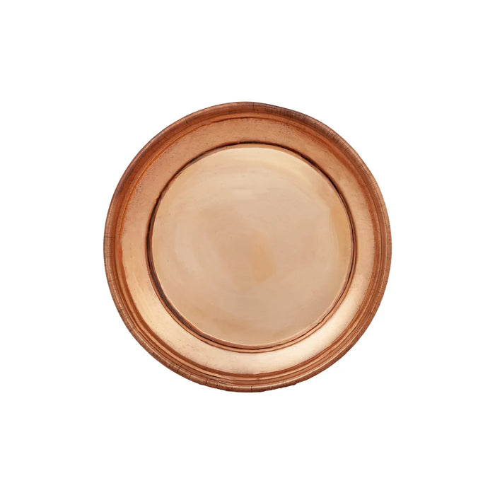 Copper Plate - 0.25 X 2.75 Inches | Small Copper Plate / Pooja Thali For Temple & Home Rituals