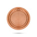 Copper Plate - 0.25 x 5.5 Inches | Thali Plate/ Pooja Plate for Home/ 60 Gms Approx - Pooja Plate & Tray