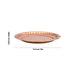 Copper Plate - 0.25 x 5.5 Inches | Thali Plate/ Pooja Plate for Home/ 60 Gms Approx - Pooja Plate & Tray