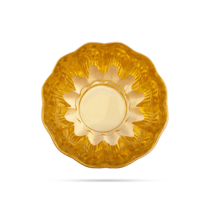 Brass Bowl - 2.5 x 6 Inches | Pooja Bowl/ Brass Cup for Pooja - Bowls