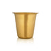 Coffee Dabara Set - 3 x 4 Inches | Brass Mat Polish Davara Tumbler Set/ Davara Set for Home/ 200 Gms Approx - Kitchen