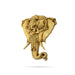 Elephant Head Wall Hanging - 5 x 5.5 Inches | Brass Ganesha Design Wall Hanger/ Wall Decoration for Home - Wall Hanging