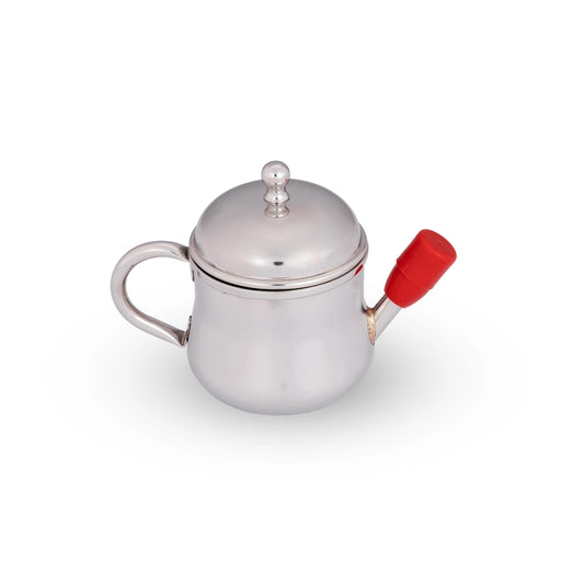 Oil Pot - 3.5 x 5 Inches | Stainless Steel Oil Pot/ Tea Pot for Home/ 95 Gms Approx - Kitchen