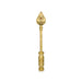 Vel Flag Post - 18 x 3 Inches | Car Flag Post Vel/ Lord Murugan Vel Brass Flag Post for Car/ 1.710 Kgs Approx - Car Stand & Car Accessories