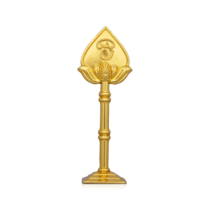 Murugan Vel With Base - 5 x 1.75 Inches | Zinc Astras/ Car Decor/ Muruga Vel for Pooja - Deity Accessories