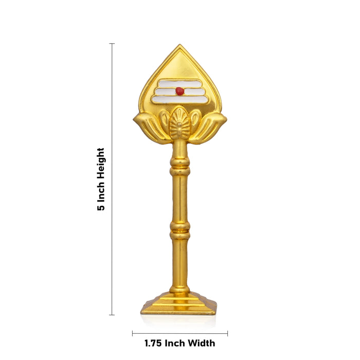 Murugan Vel With Base - 5 x 1.75 Inches | Zinc Astras/ Car Decor/ Muruga Vel for Pooja - Deity Accessories