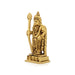 Murugan Statue Standing On Base - 3 x 1.5 Inches | Antique Brass Idol/ Kartikeya Statue for Pooja - Brass Murties