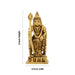 Murugan Statue Standing On Base - 3 x 1.5 Inches | Antique Brass Idol/ Kartikeya Statue for Pooja - Brass Murties