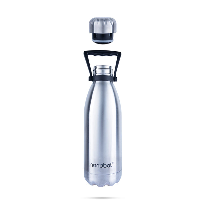 Nanobot Kryo Vaccum Flask - 1.5 Ltr | Water Bottle/ 13.5 x 4 Inches/ Stainless Steel Flask for Home