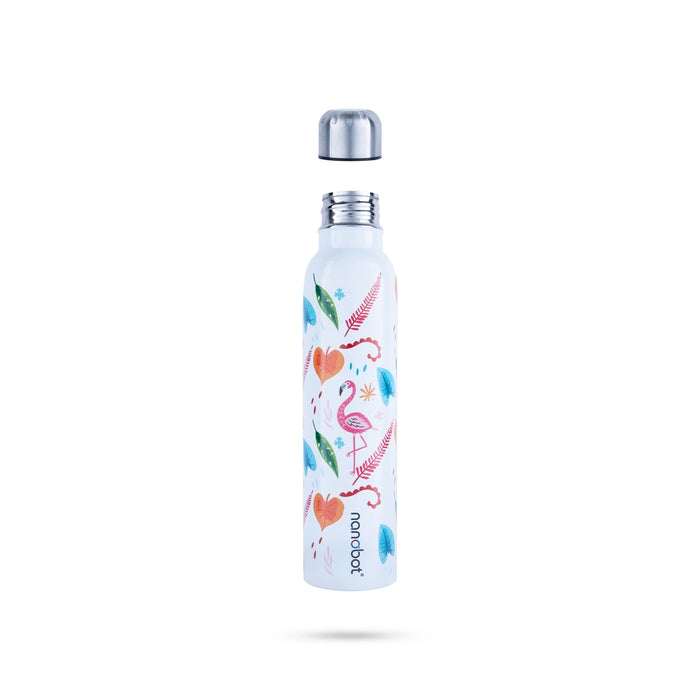 Nanobot Water Bottle - 500 ml | Akua Colour Water Bottle/ 10 x 2.5 Inches/ Water Container for Home