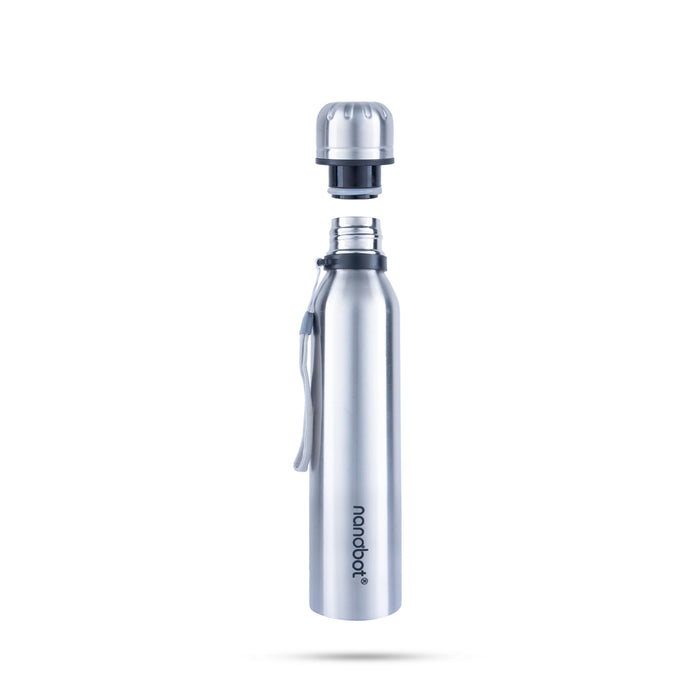 Nanobot Vepo Vaccum Flask - 525 ml | Water Bottle/ 11 x 2.5 Inches/ Flask for Home