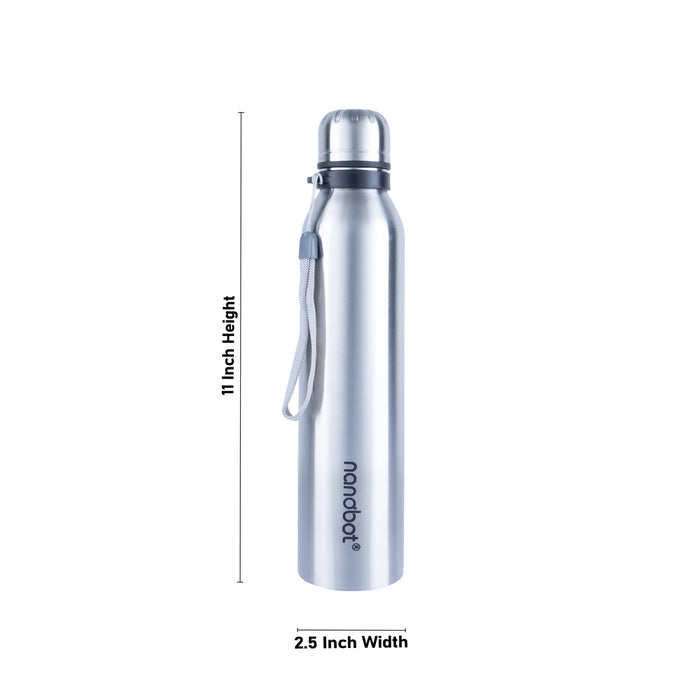 Nanobot Vepo Vaccum Flask - 525 ml | Water Bottle/ 11 x 2.5 Inches/ Flask for Home