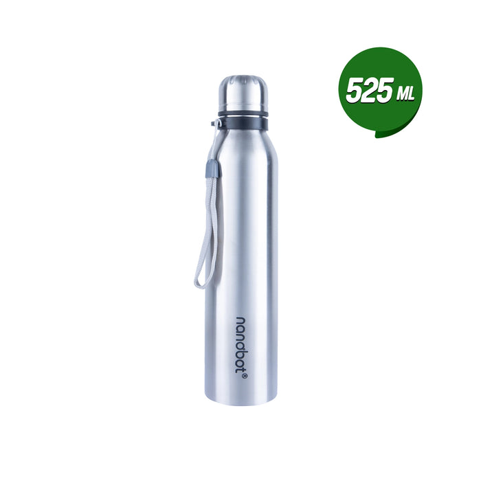 Nanobot Vepo Vaccum Flask - 525 ml | Water Bottle/ 11 x 2.5 Inches/ Flask for Home