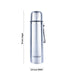 Nanobot Thermax Vaccum Flask - 500 ml | Water Bottle/ 10 x 2.5 Inches/ Stainless Steel Flask for Home - Water Bottle