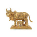 Kamadhenu Statue - 8 Inches | Brass Idol/ Cow and Calf Idol/ Kamadhenu Idol for Pooja - Table Stand Accessories